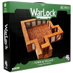 WarLock Tiles: Towns & Village Tiles Expansion: One Inch Straight Walls