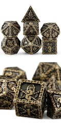 DAD661 Metal & Enamel Dice Set (7pcs) (Reaper) [Bronze]