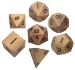Metallic Dice 16mm - Antique Gold