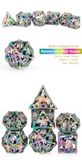 DAD619 Hollow Dice Set (7pcs) (Dragon) [Iridescence]