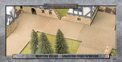 Battlefield in a Box: Wartorn Village -  Cobblestone Road Expansion- Sandstone (BB637)