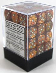 CHX27903 - Glitter Gold and Silver 36ct 12mm D6 Dice Block