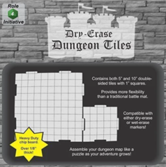 Dry Erase Dungeon Tiles, White - Pack of 5 10