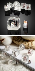 DAD140 - Resin Dice Set (7pcs) [Owl]