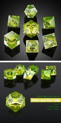 DAD639 Liquid Core Dice Set (7pcs) [Green Lava]