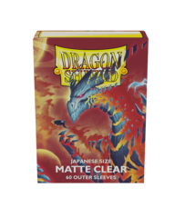 Dragon Shield - Japanese Size Matte Sleeves - Clear Outer Sleeves (60ct)