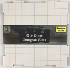 Dry-Erase Dungeon Tiles, White, Booster Pack