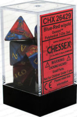 CHX26429 - Gemini Polyhedral 7-Die Set Blue-Red/Gold