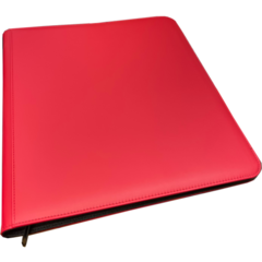 Generic 12-Pocket Binder - Zippered - Red