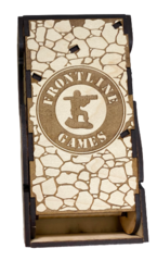 Maple Dice Tower - Barbarian Box Type - Red Felt