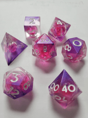 Always Odd Dice - 7pc. Polyhedral - Liquid Core - Radiant Purple