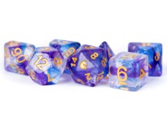 16mm Resin Poly Dice Set Unicorn: Midnight Fantasy