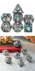 DAD681 Hollow Dice Set (7pcs) (Skeleton) [Iridescence]