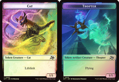 Cat // Thopter (0010) Double-Sided Token - Foil