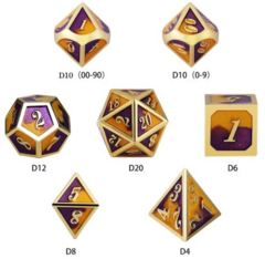 DAD516 - Metal & Enamel Dice Set (7pcs) [Violas]
