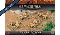 BBX33 25 pdr Field Troop (Plastic)