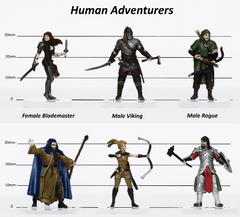 Role 4 Initiative - Characters of Adventure - Human Party- Set A