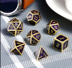 DAD547  Metal & Enamel Dice Set (7pcs) [Aurora]