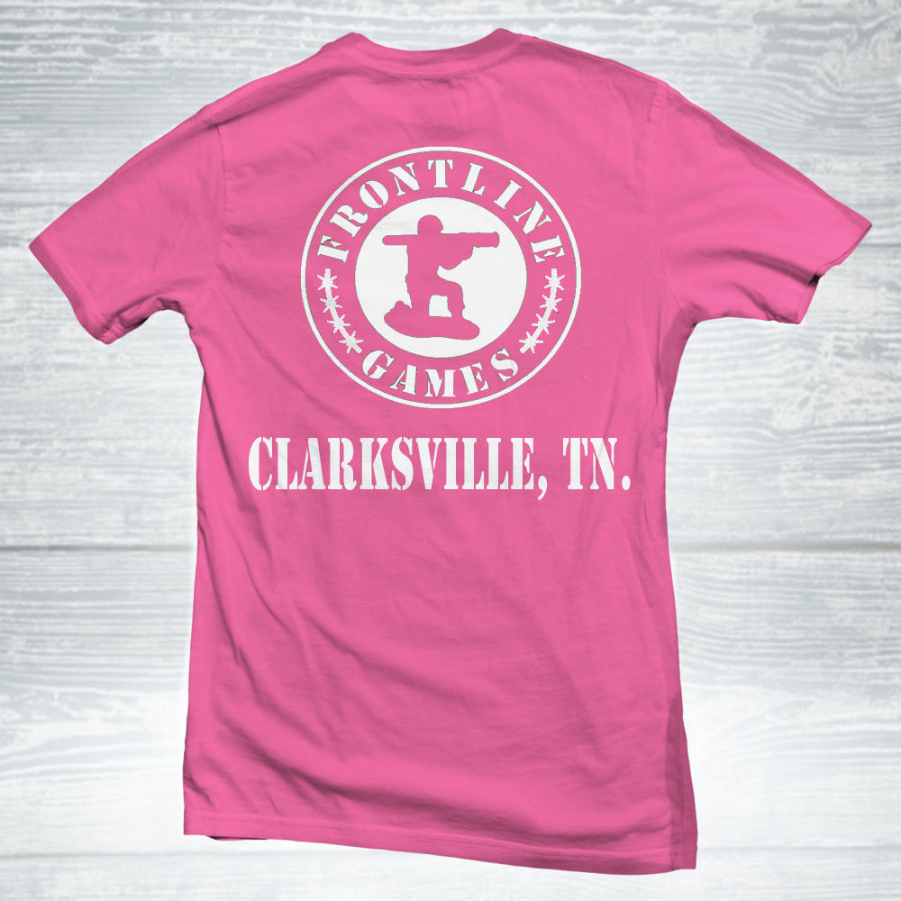 Frontline Games T-Shirt - v2 - Pink - Mens