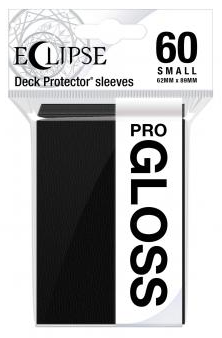 60ct PRO-Gloss Eclipse Small Deck Protector sleeves - Jet Black