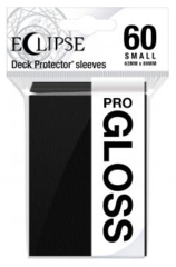 60ct PRO-Gloss Eclipse Small Deck Protector sleeves - Jet Black