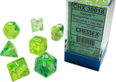 CHX30018 - Nebula - Spring & White Luminary - Polyhedral 7-Die Set
