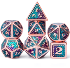 DAD570 - Metal & Enamel Dice Set (7pcs) [Mermaid]