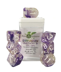 Sets of 7 w/ Arch'd4: Diffusion Djinni's Wish w/ Symbol on d20