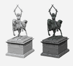 WizKids Deep Cuts Unpainted Minis - 73864 - Heroic Statue