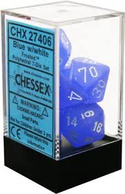 CHX27406 - Frosted Blue / White 7-Die Set