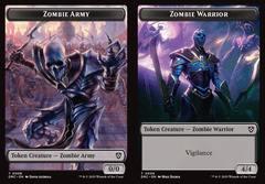 Zombie Army // Zombie Warrior Double-Sided Token - Foil