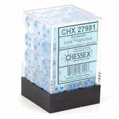CHX27981 - Luminary Icicle/Light LBue 12mm d6 Dice Block (36 Dice)