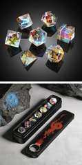 DAD841 Glass Dice Set (7pcs) [Rainbow K9 Glass]