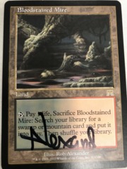 Bloodstained Mire - Signed - Black Ink