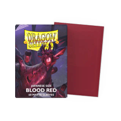 Dragon Shield - Japanese Size Matte Sleeves - Blood Red (60 ct)