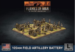 Flames of War - 105mm Field Artillery Battery (Plastic)(USA)