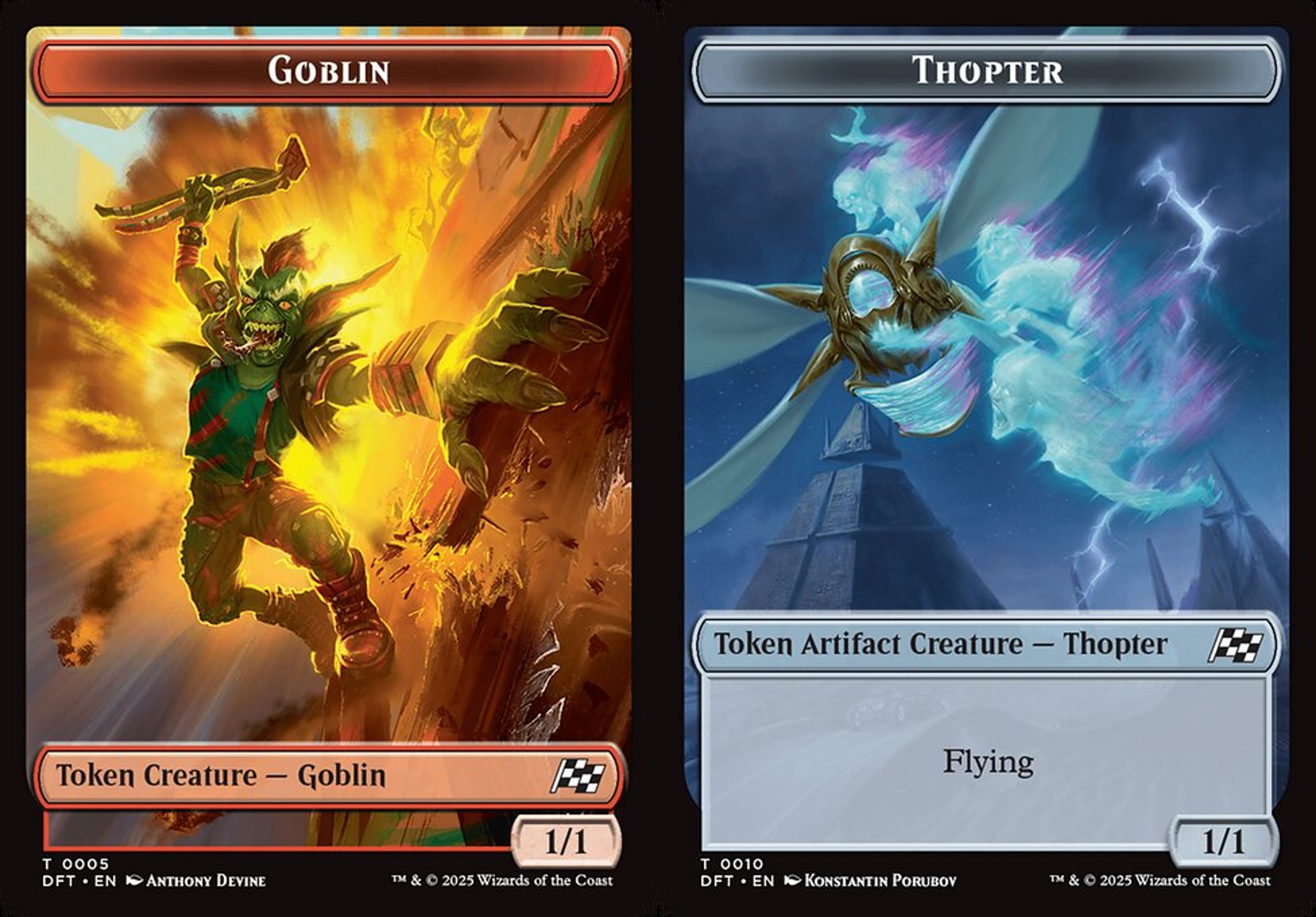 Goblin // Thopter (0010) Double-Sided Token - Foil