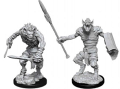 Gnoll & Gnoll Flesh Gnawer WZK90066 - D&D Nolzur's Marvelous Miniatures