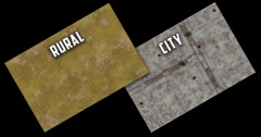 Gaming Mat - Double Sided - City & Rural BB956