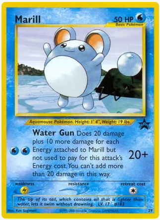 Marill - 29 -  Pokemon League (December 2000)