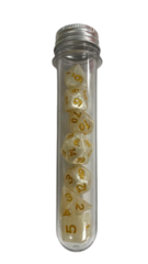 DAD030 - Resin Dice Set (7pcs) - Pearlescent White