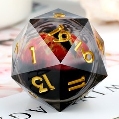 DAD365 - Jumbo D20 Dice (Dragon Eye) [Red]