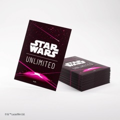 Star Wars Unlimited Premium Art Sleeves: Card Back Magenta (60ct)