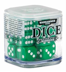 WarHammer 12mm Dice Cube- Green