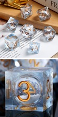 DAD643 Liquid Core Dice Set (7pcs) [Winter Wonderland]