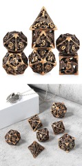 DAD620 Hollow Dice Set (7pcs) (Dragon) [Brass]