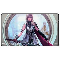 M25037 FINAL FANTASY™ Lightning, Army of One Black Stitched Playmat