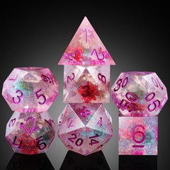 DAD726 Sharp Edge Dice Set (7pcs) [Cherry Blossom]