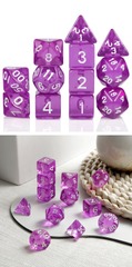 Acrylic Dice Set (12pcs) [Grape]