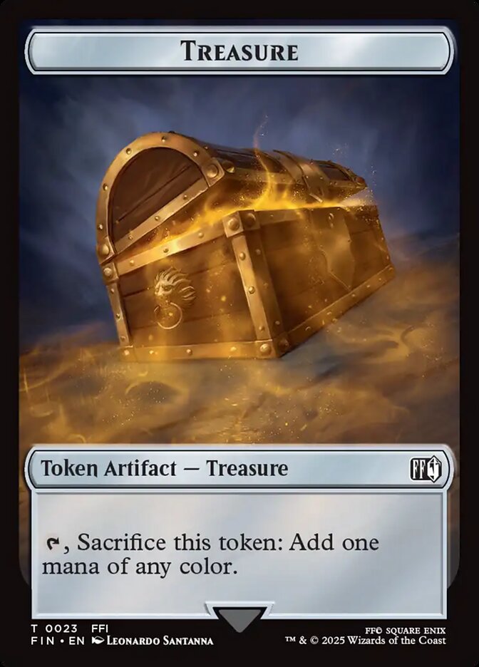 Moogle // Treasure Double-Sided Token